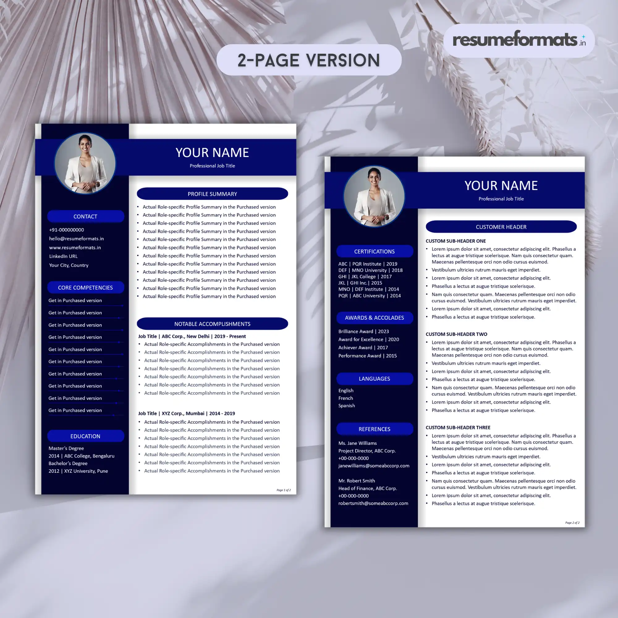 2-page Mockup - Infinity