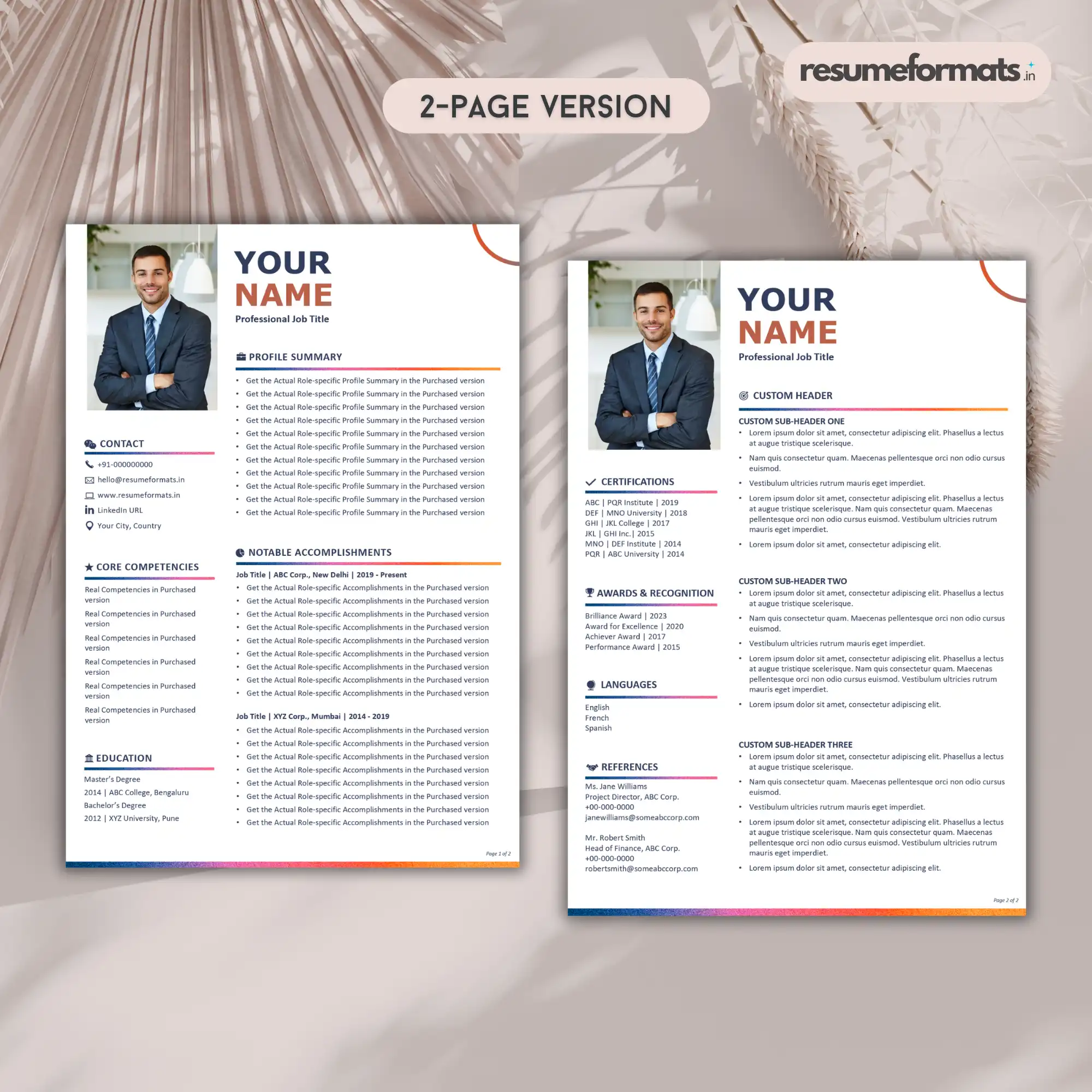 2-page Mockup - Infinity