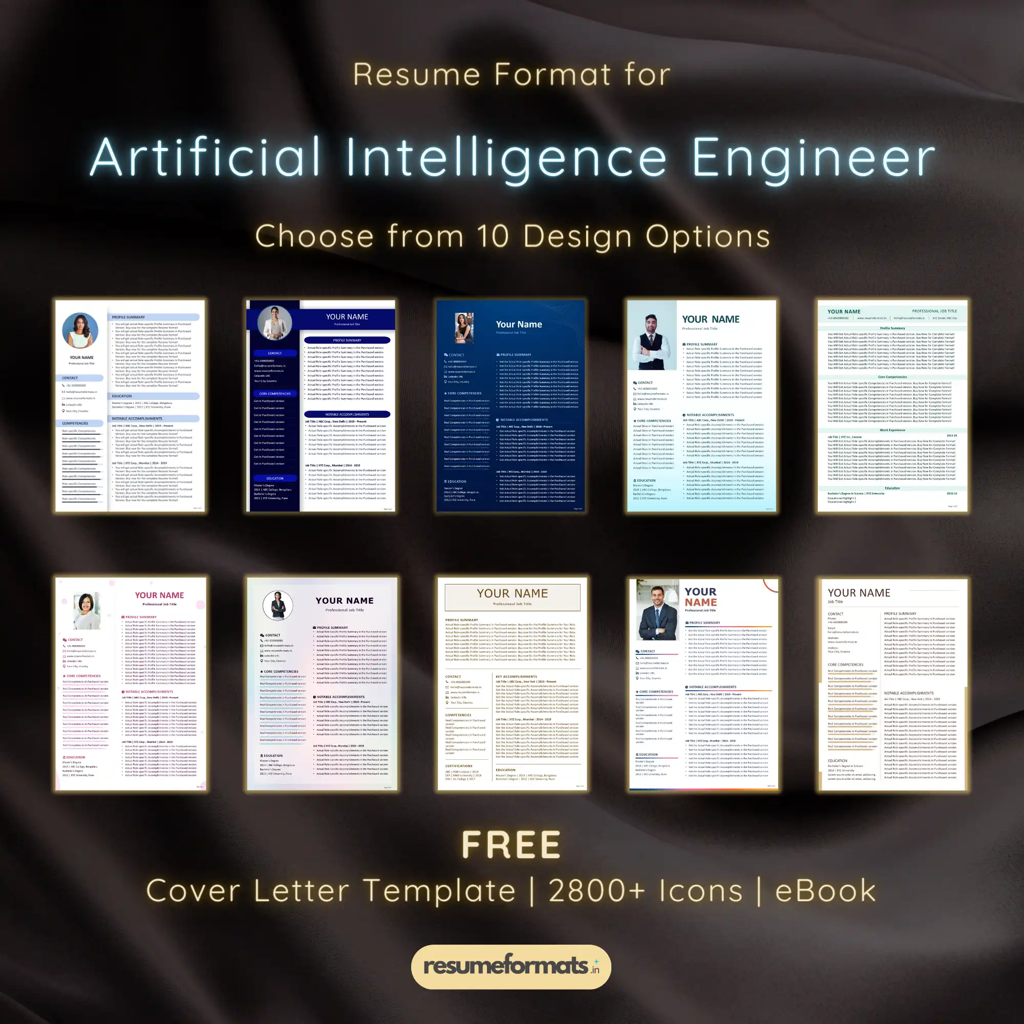 Artificial Intelligence Engineer Resume Format – ResumeFormats.in